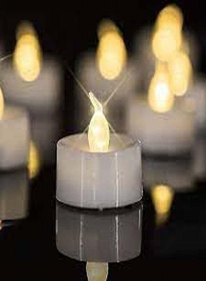 SEER Candle Light 24 Pcs Acrylic Flameless & Smokeless Decorative Tea Light Candles, Perfect for Home Decoration, Diwali Light - Image 3